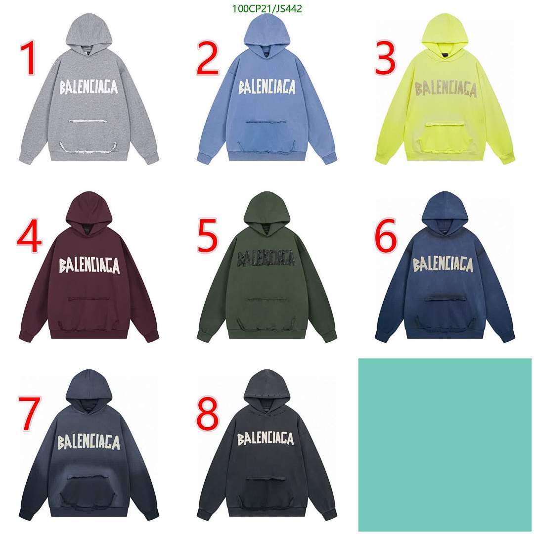 Balenciaga-Clothing Code: JS442 $: 100USD