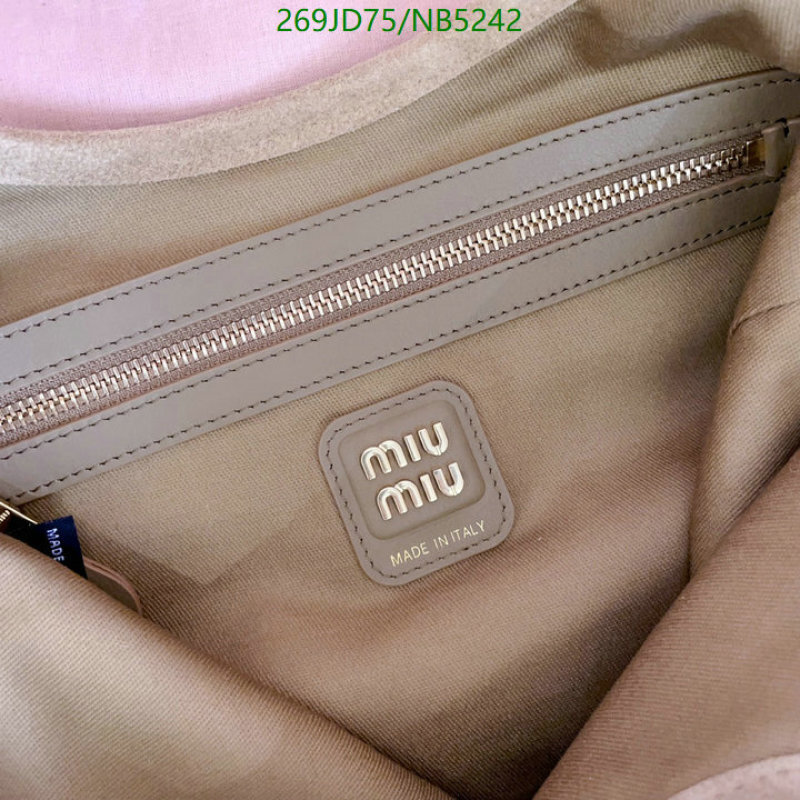 Miu Miu-Bag-Mirror Quality Code: NB5242 $: 269USD