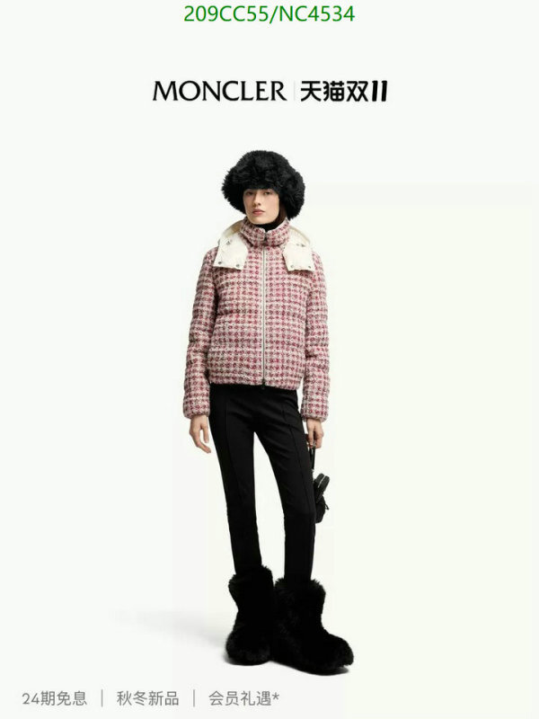 Moncler-Down jacket Women Code: NC4534 $: 209USD