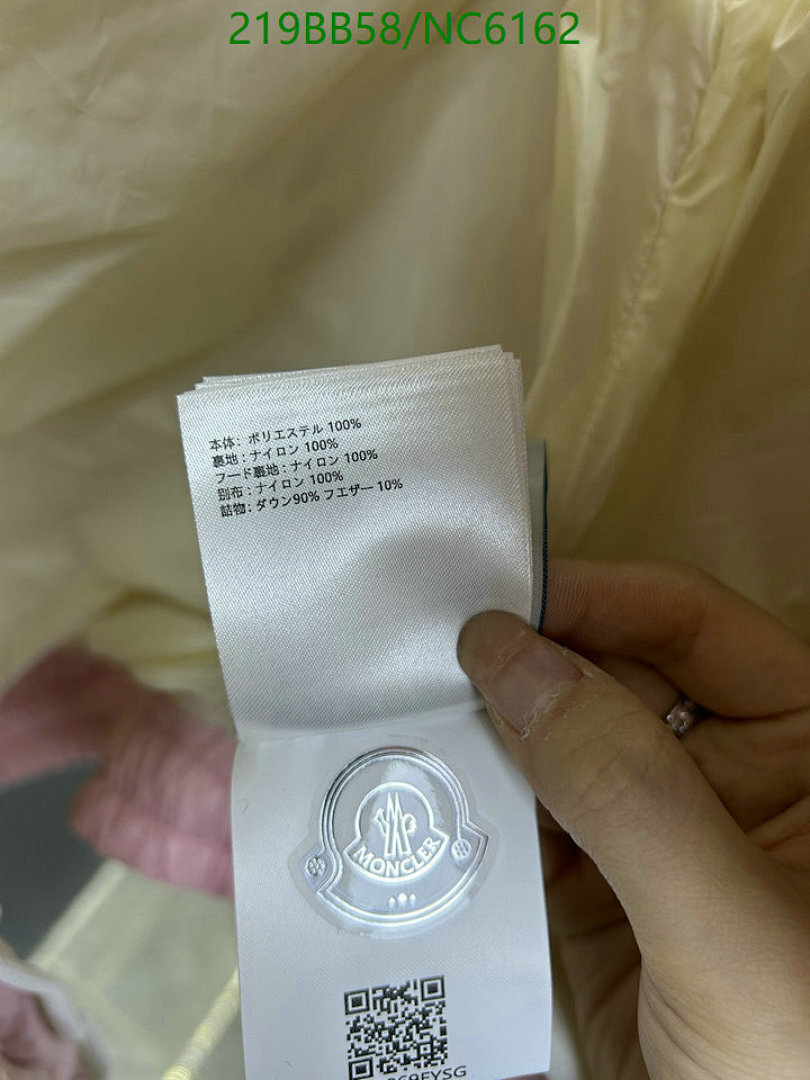 Moncler-Down jacket Women Code: NC6162 $: 219USD