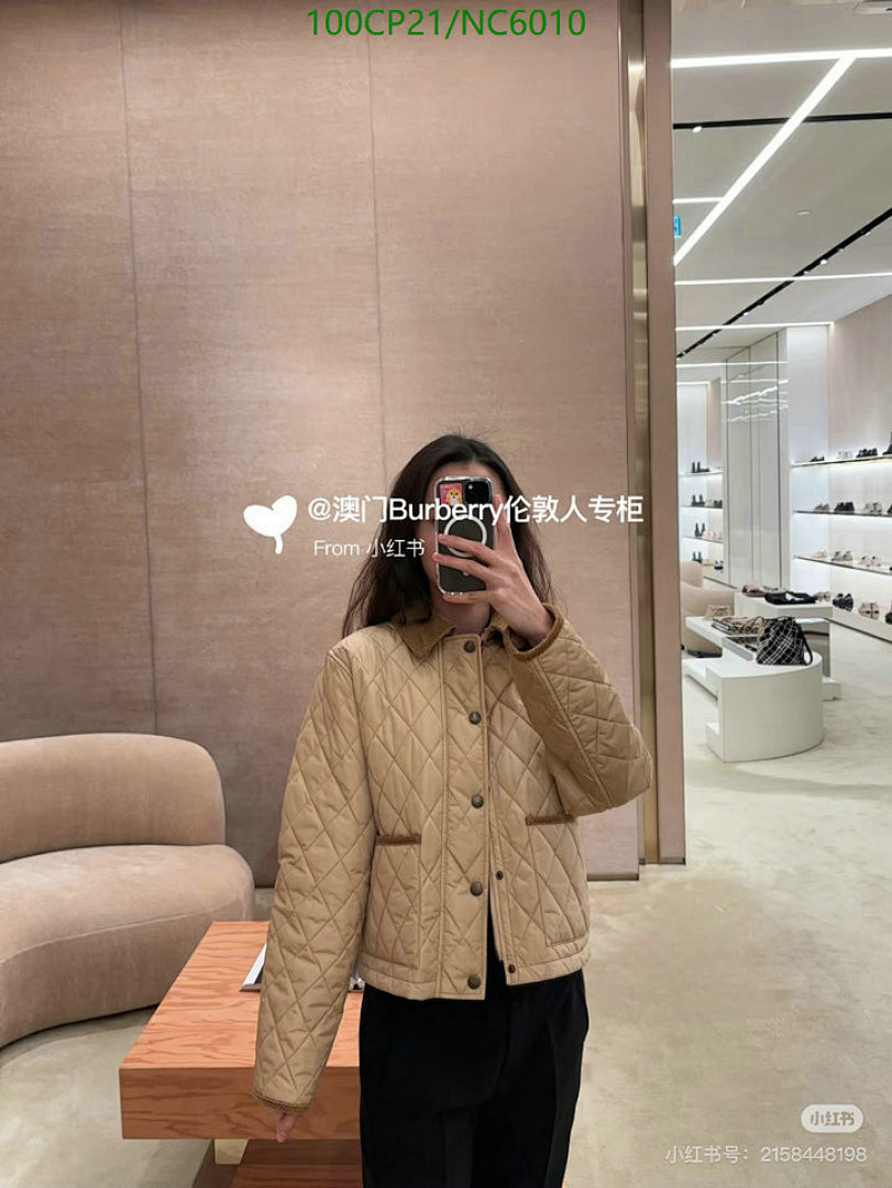 Burberry-Down jacket Women Code: NC6010 $: 100USD