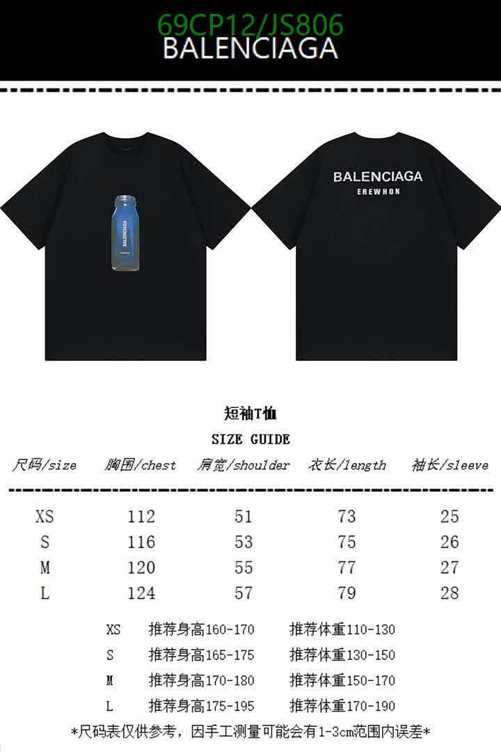 Balenciaga-Clothing Code: JS806 $: 69USD