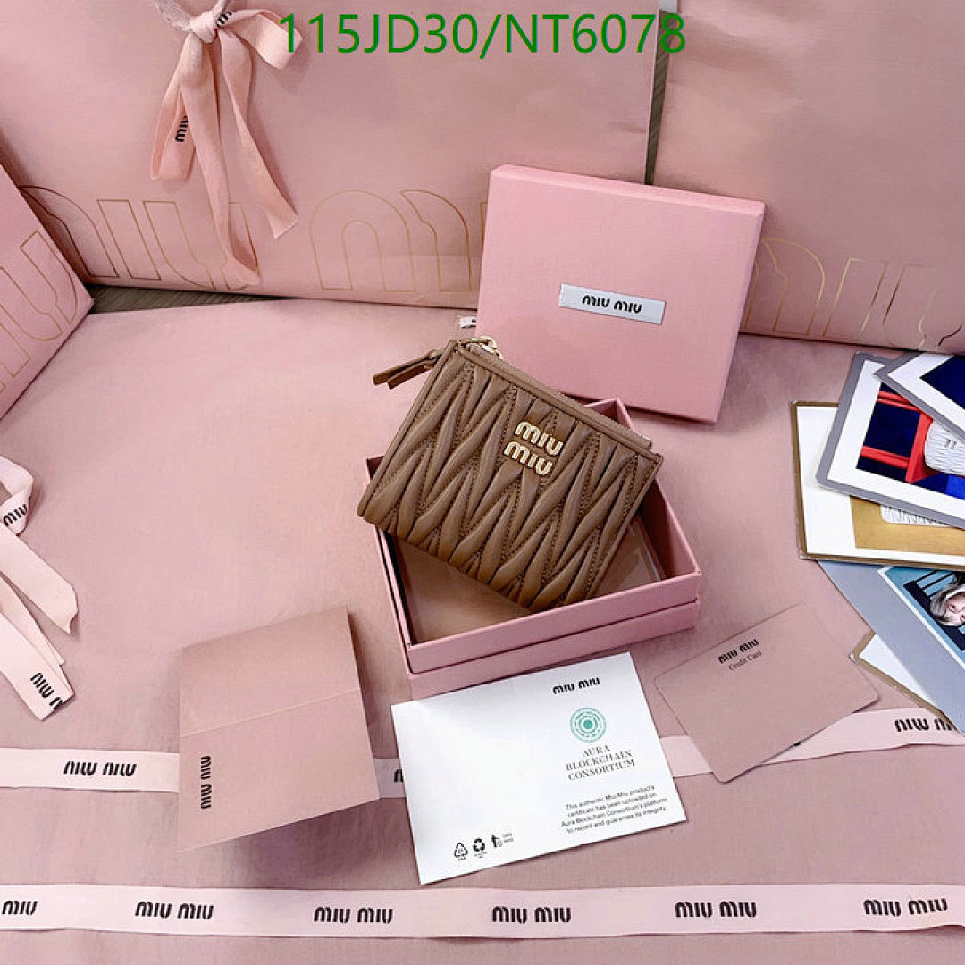 Miu Miu-Wallet Mirror Quality Code: NT6078 $: 115USD