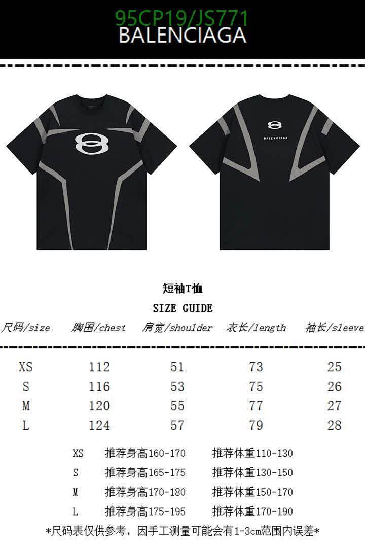 Balenciaga-Clothing Code: JS771 $: 95USD