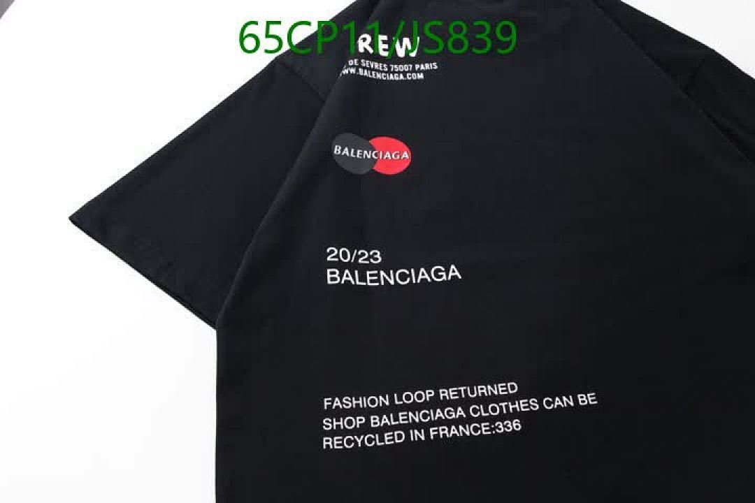 Balenciaga-Clothing Code: JS839 $: 65USD