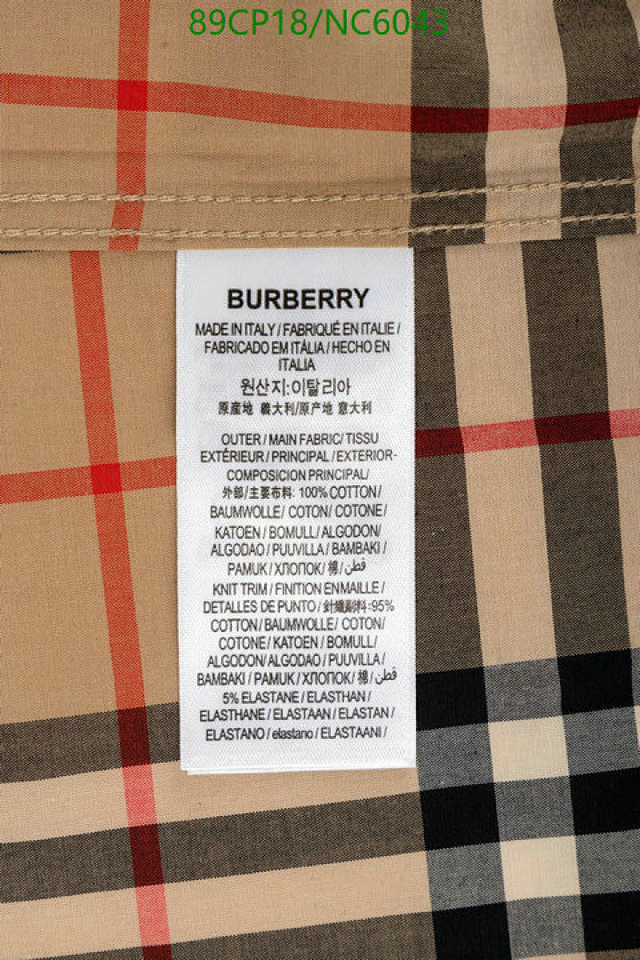 Burberry-Clothing Code: NC6043 $: 89USD