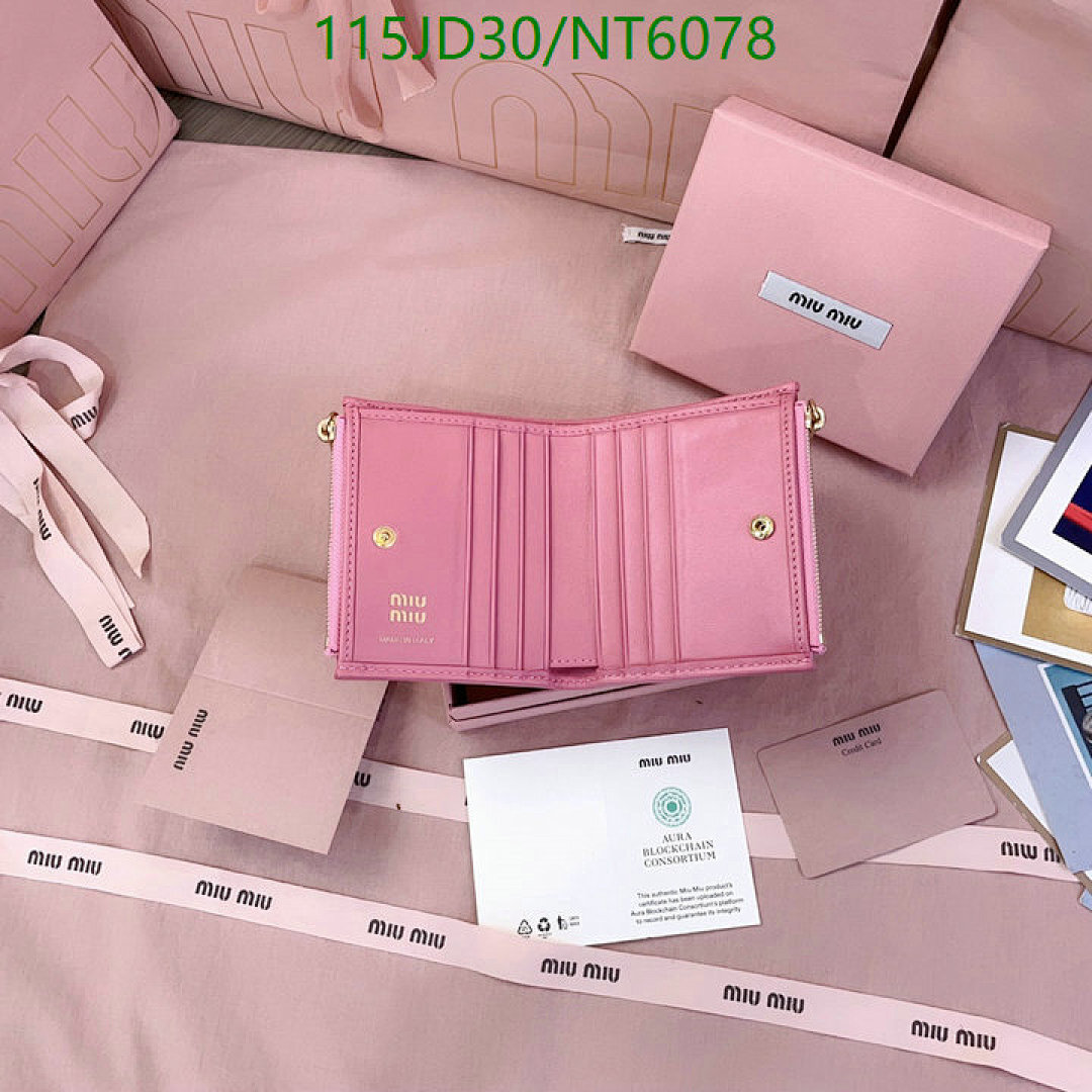Miu Miu-Wallet Mirror Quality Code: NT6078 $: 115USD