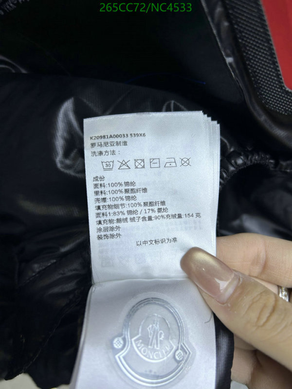 Moncler-Down jacket Women Code: NC4533 $: 265USD