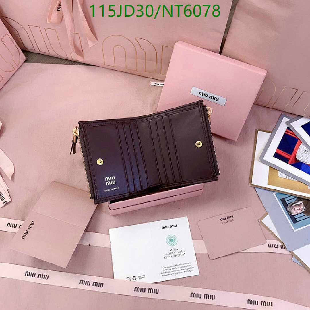 Miu Miu-Wallet Mirror Quality Code: NT6078 $: 115USD