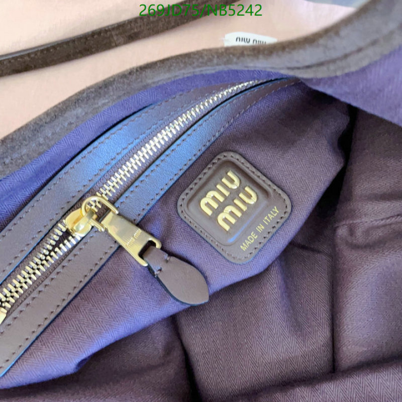 Miu Miu-Bag-Mirror Quality Code: NB5242 $: 269USD