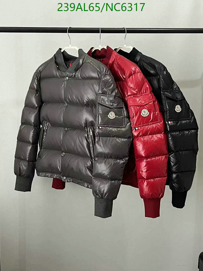 Moncler-Down jacket Men Code: NC6317 $: 239USD