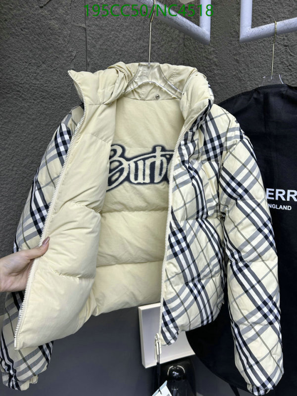 Burberry-Down jacket Women Code: NC4518 $: 195USD