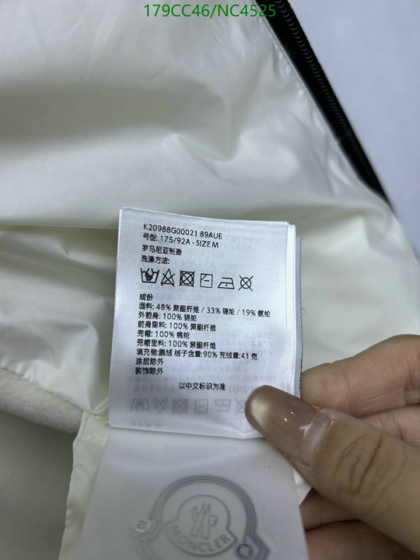 Moncler-Down jacket Women Code: NC4525 $: 179USD