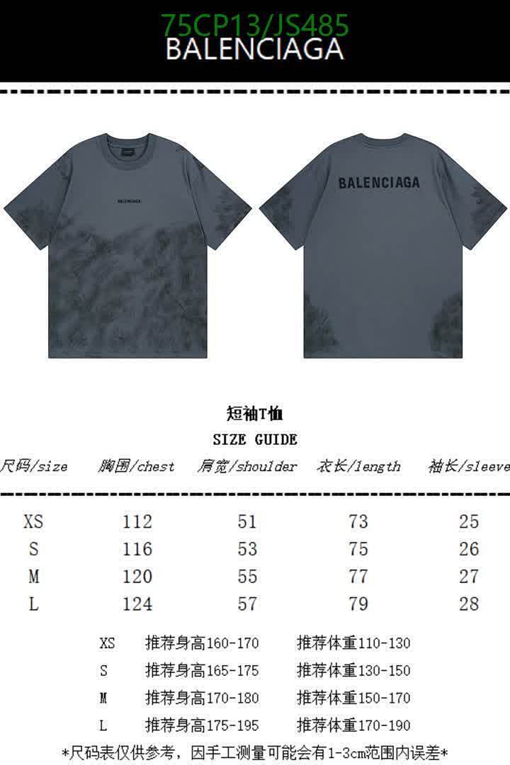 Balenciaga-Clothing Code: JS485 $: 75USD