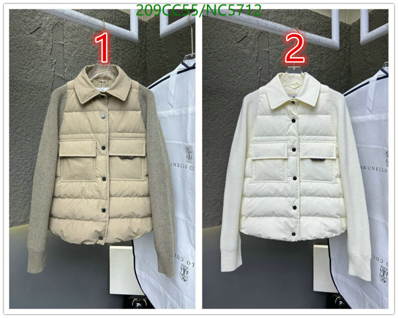 Brunello Cucinelli-Down jacket Women Code: NC5712 $: 209USD