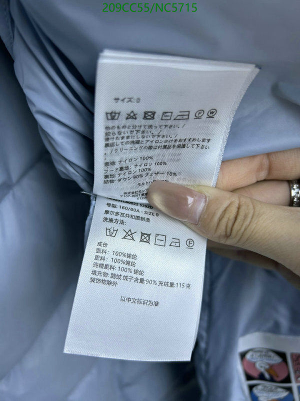 Moncler-Down jacket Women Code: NC5715 $: 209USD