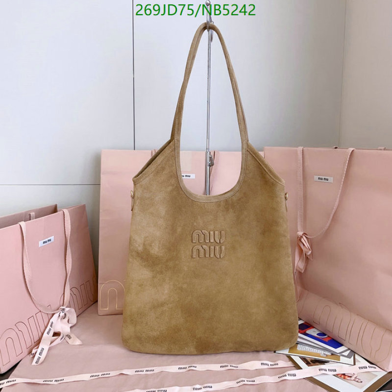 Miu Miu-Bag-Mirror Quality Code: NB5242 $: 269USD