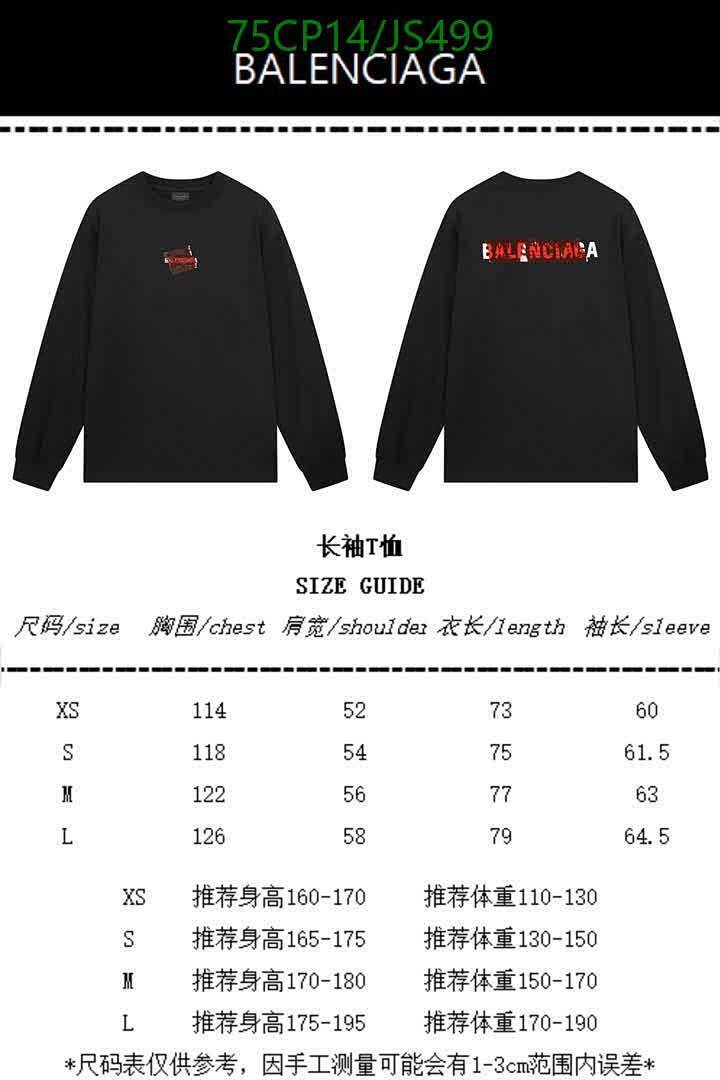 Balenciaga-Clothing Code: JS499 $: 75USD