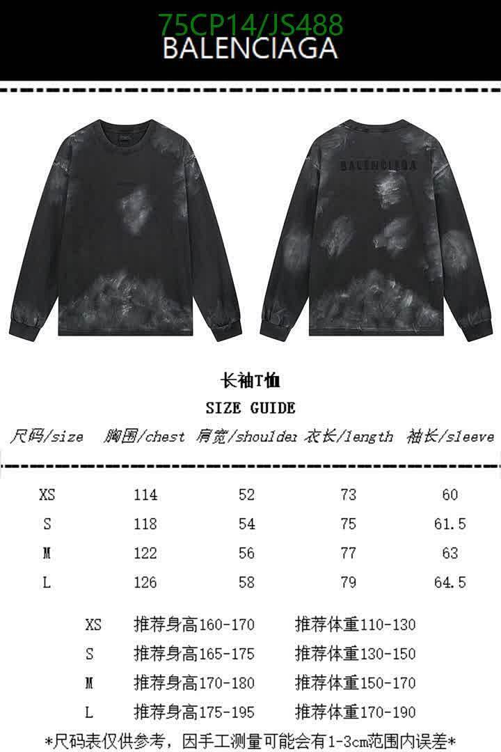 Balenciaga-Clothing Code: JS488 $: 75USD