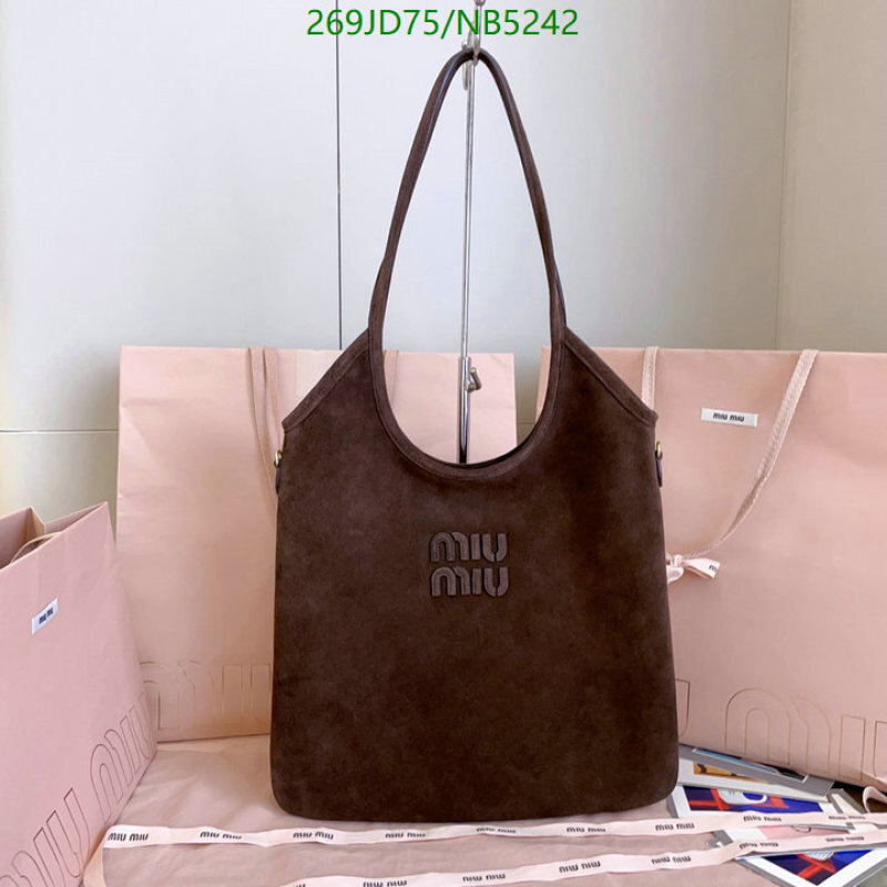 Miu Miu-Bag-Mirror Quality Code: NB5242 $: 269USD