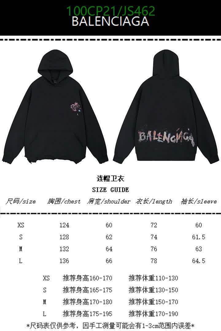Balenciaga-Clothing Code: JS462 $: 100USD