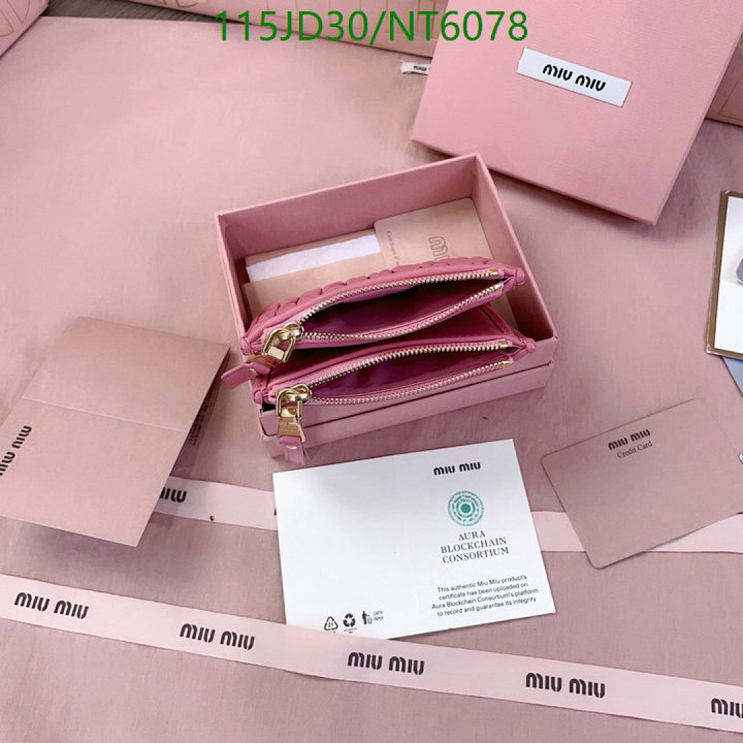 Miu Miu-Wallet Mirror Quality Code: NT6078 $: 115USD