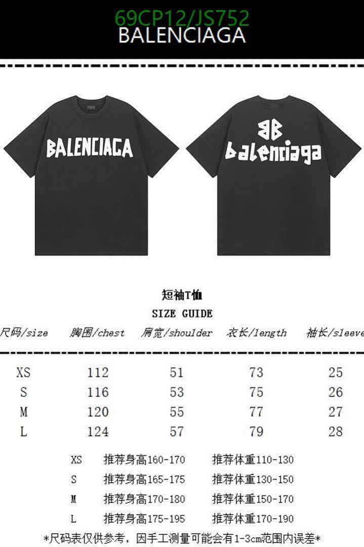 Balenciaga-Clothing Code: JS752 $: 69USD