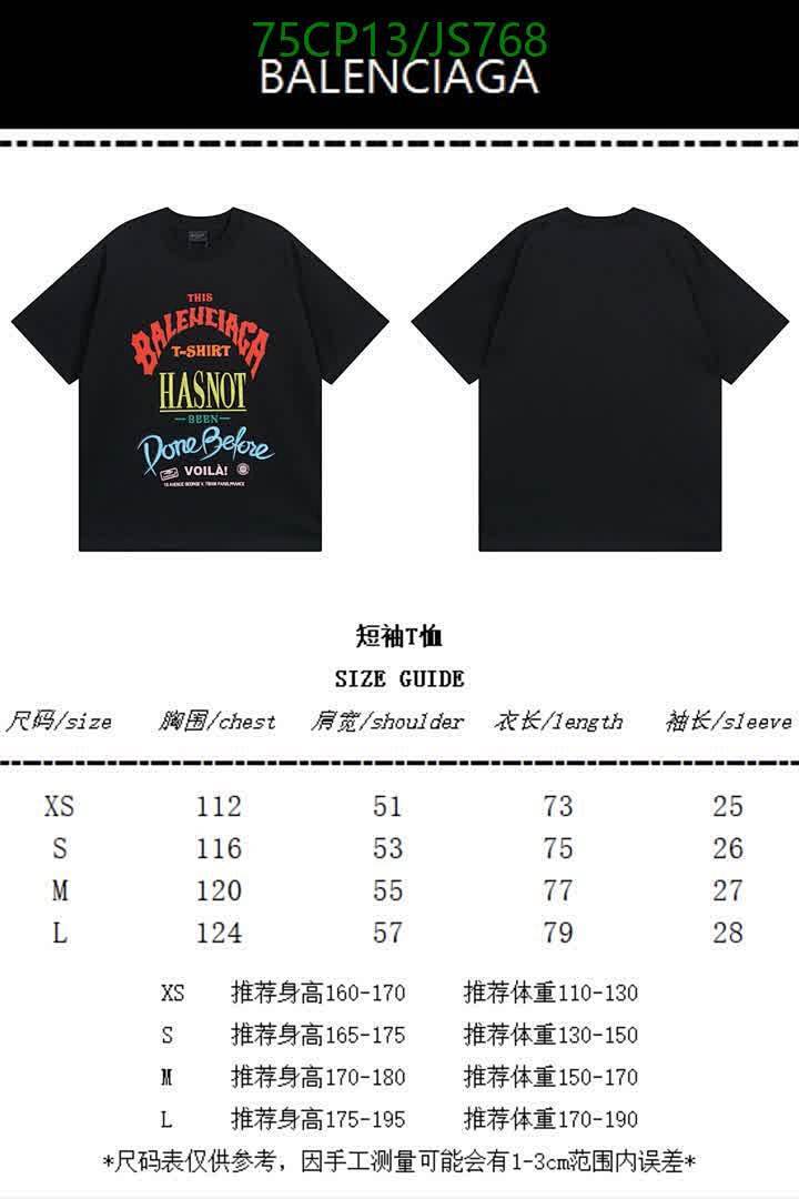 Balenciaga-Clothing Code: JS768 $: 75USD