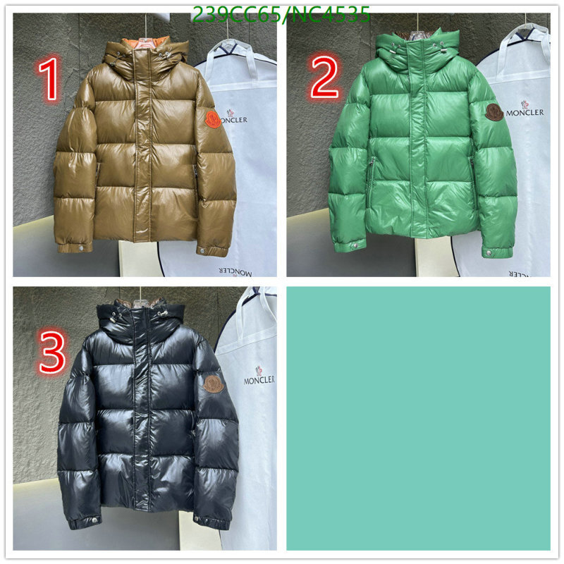 Moncler-Down jacket Men Code: NC4535 $: 239USD