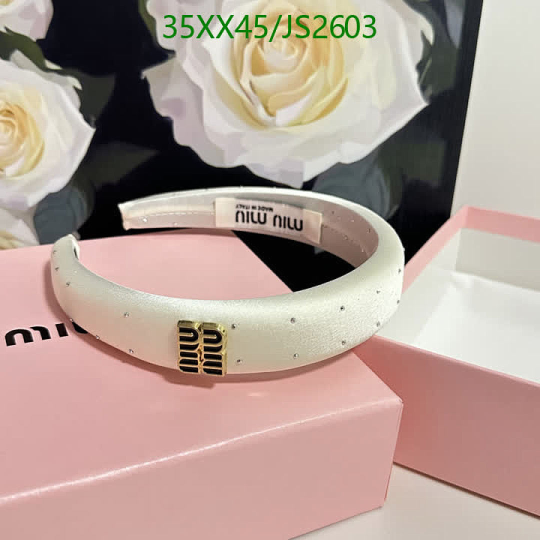 MIU MIU-Headband Code: JS2603 $: 35USD
