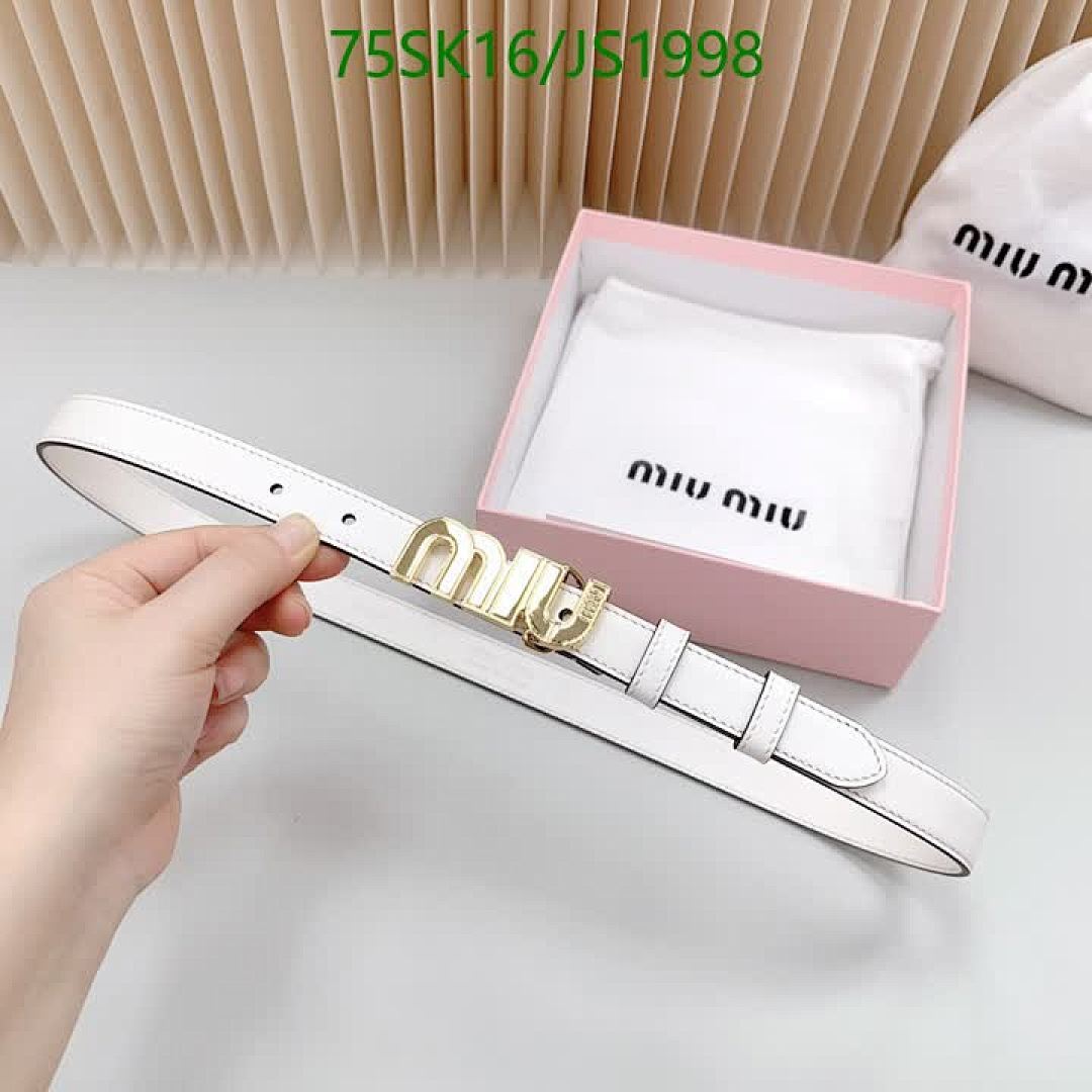 MIU MIU-Belts Code: JS1998 $: 75USD