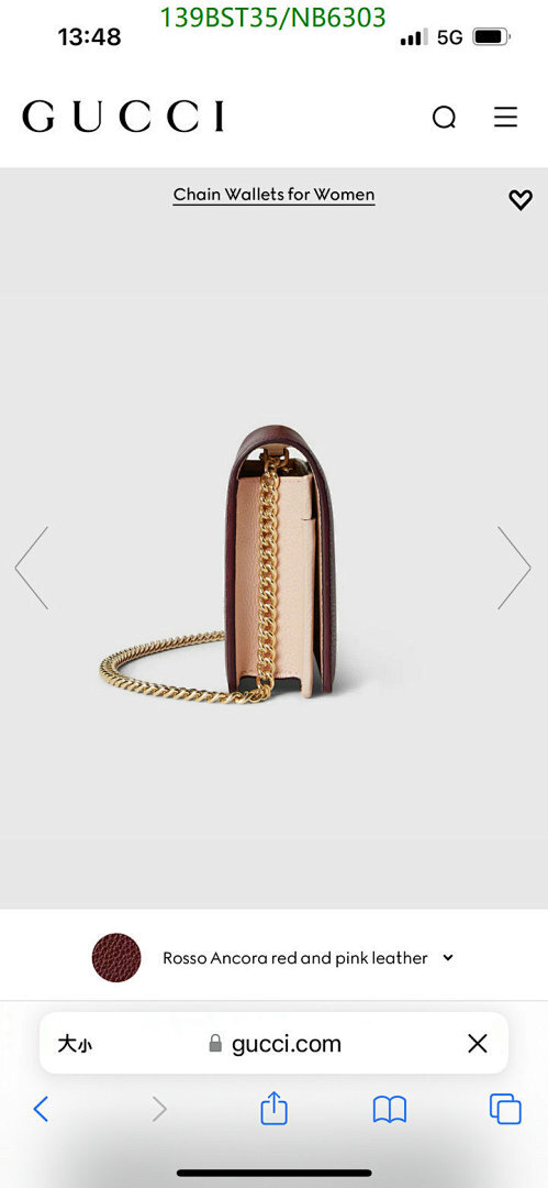 Gucci-Bag-Mirror Quality Code: NB6303 $: 139USD