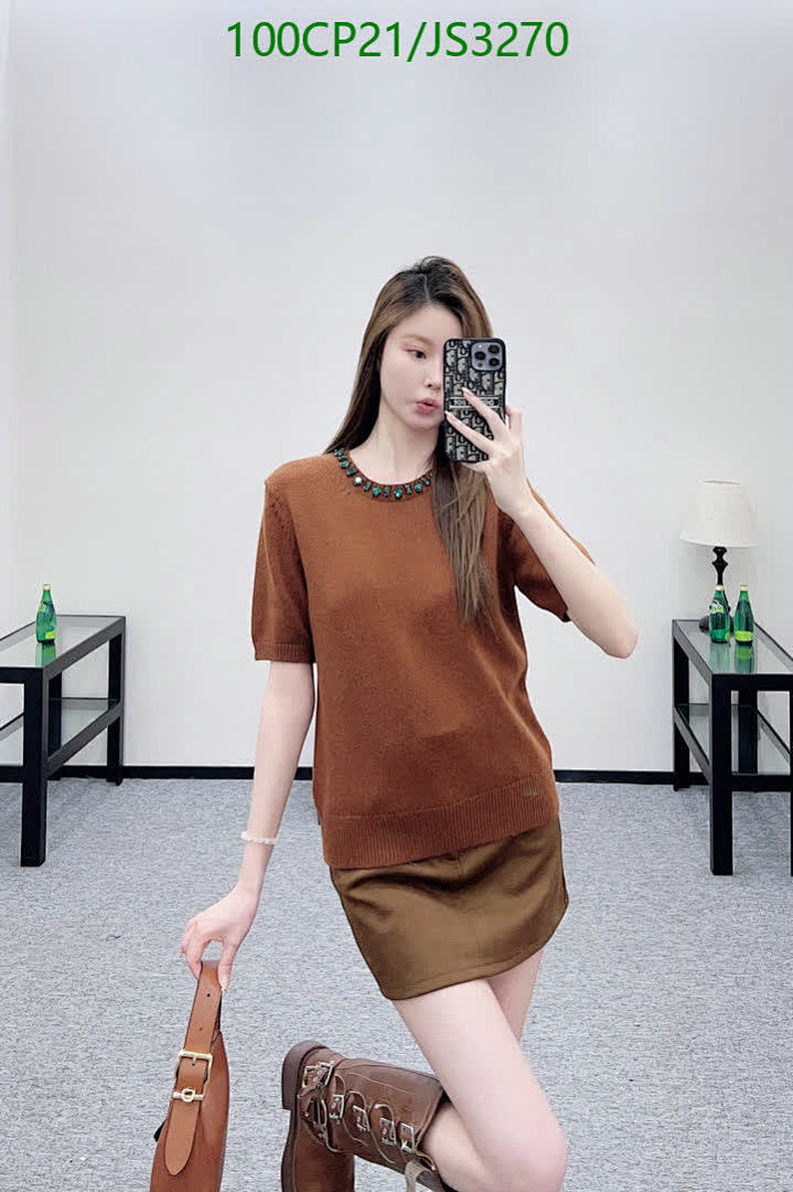 Prada-Clothing Code: JS3270 $: 100USD