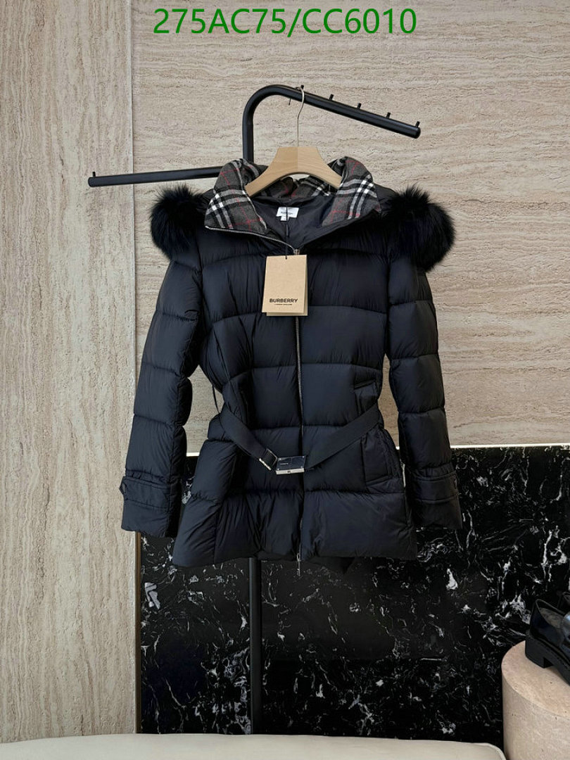 Burberry-Down jacket Women Code: CC6010 $: 275USD