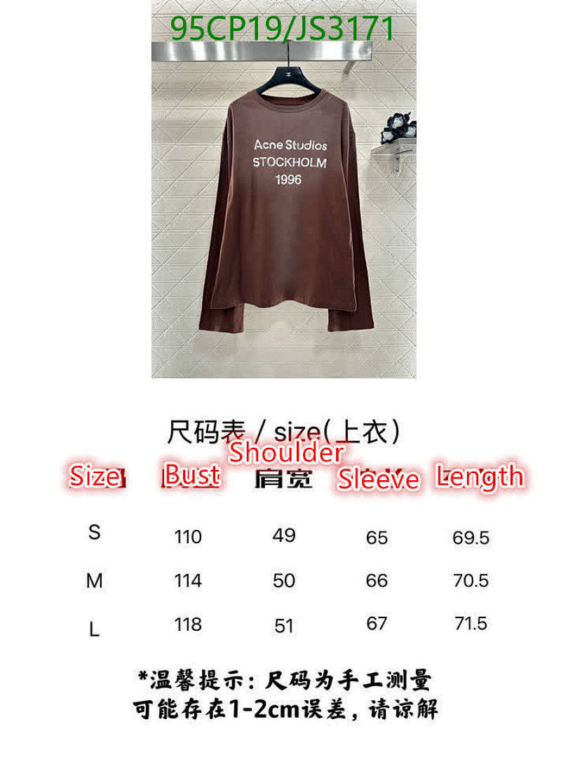 Acne Studios-Clothing Code: JS3171 $: 95USD