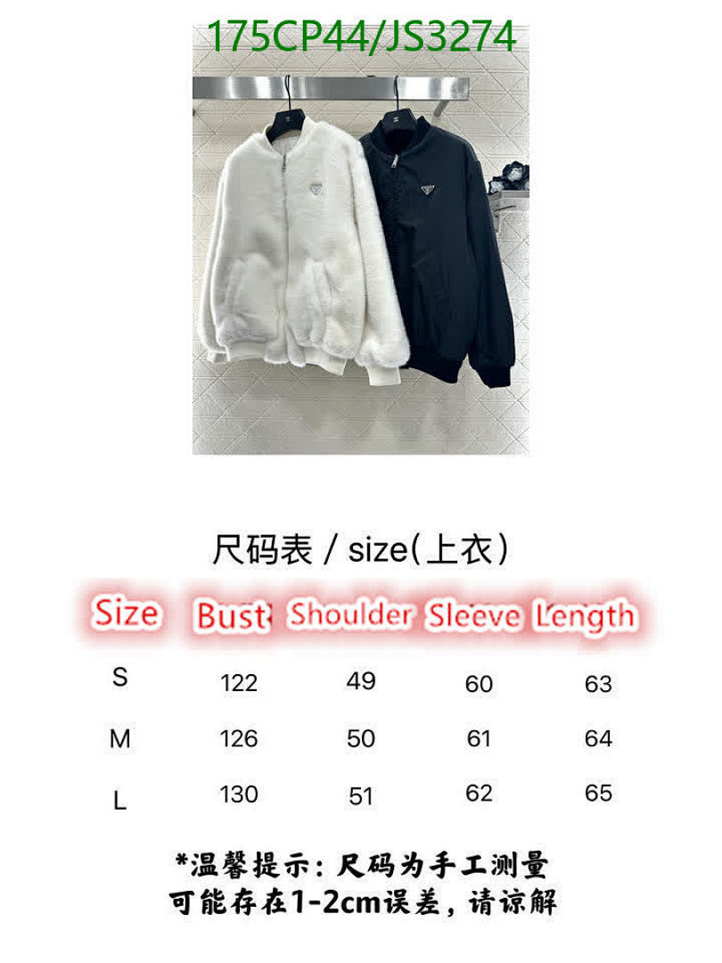 Prada-Clothing Code: JS3274 $: 175USD
