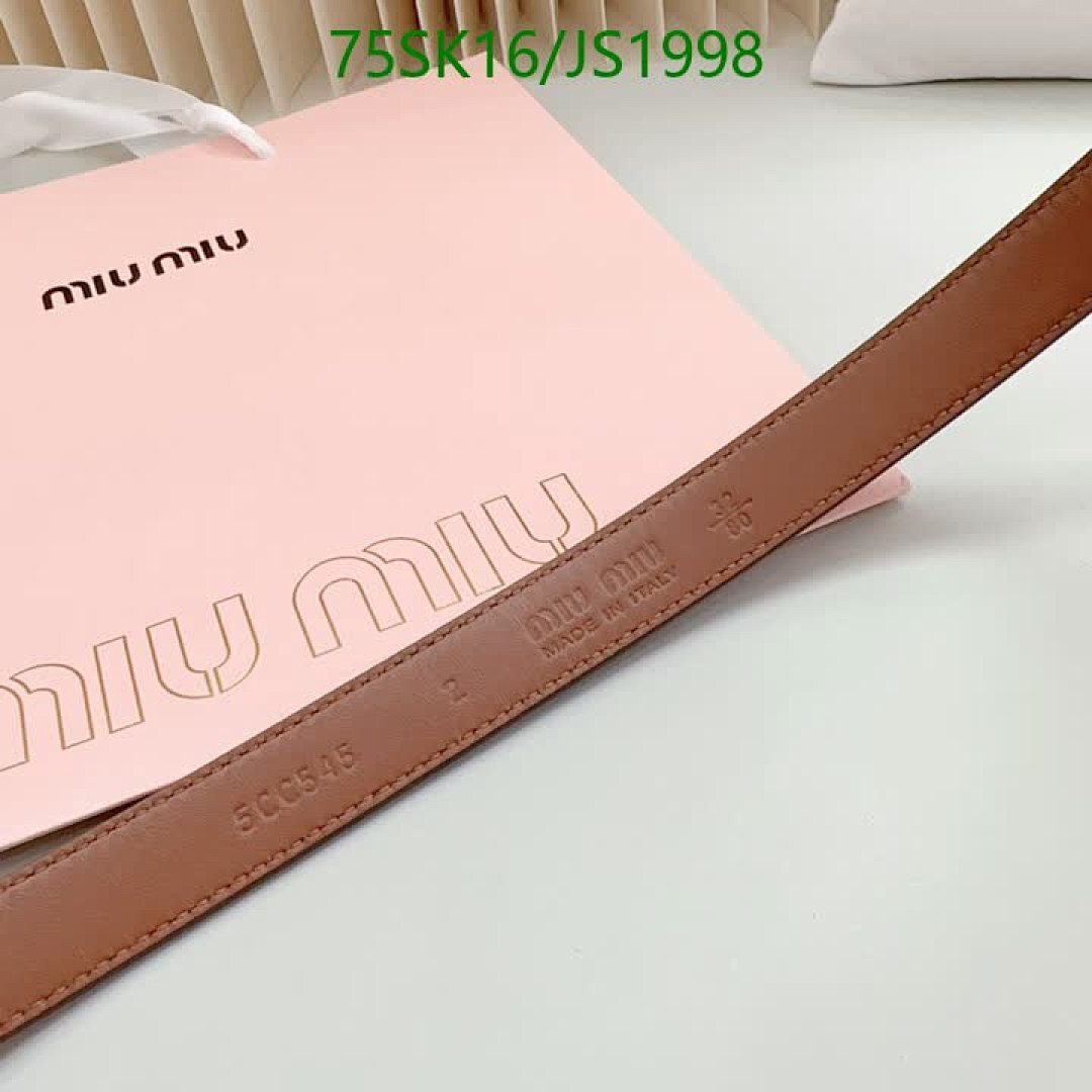 MIU MIU-Belts Code: JS1998 $: 75USD