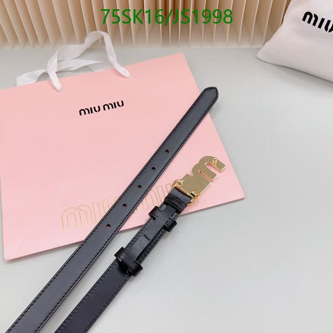 MIU MIU-Belts Code: JS1998 $: 75USD