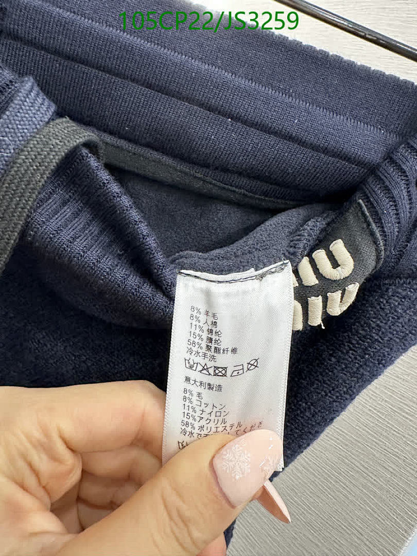 MIUMIU-Clothing Code: JS3259 $: 105USD