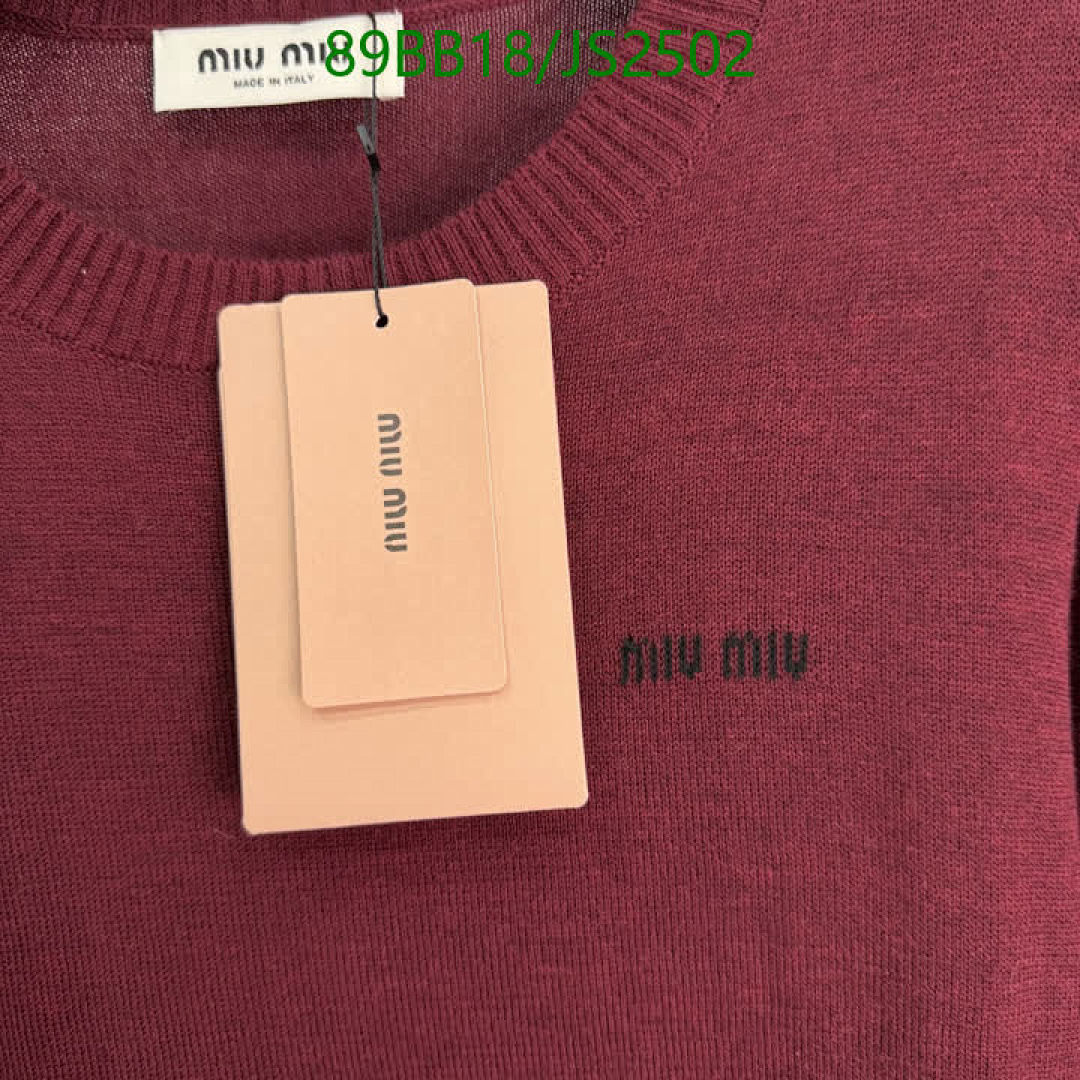 MIUMIU-Clothing Code: JS2502 $: 89USD