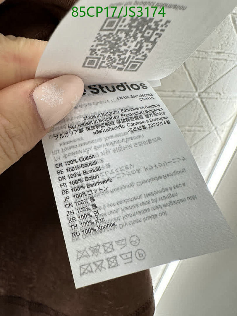 Acne Studios-Clothing Code: JS3174 $: 85USD
