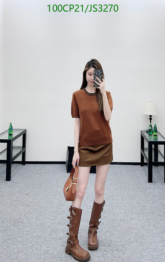 Prada-Clothing Code: JS3270 $: 100USD