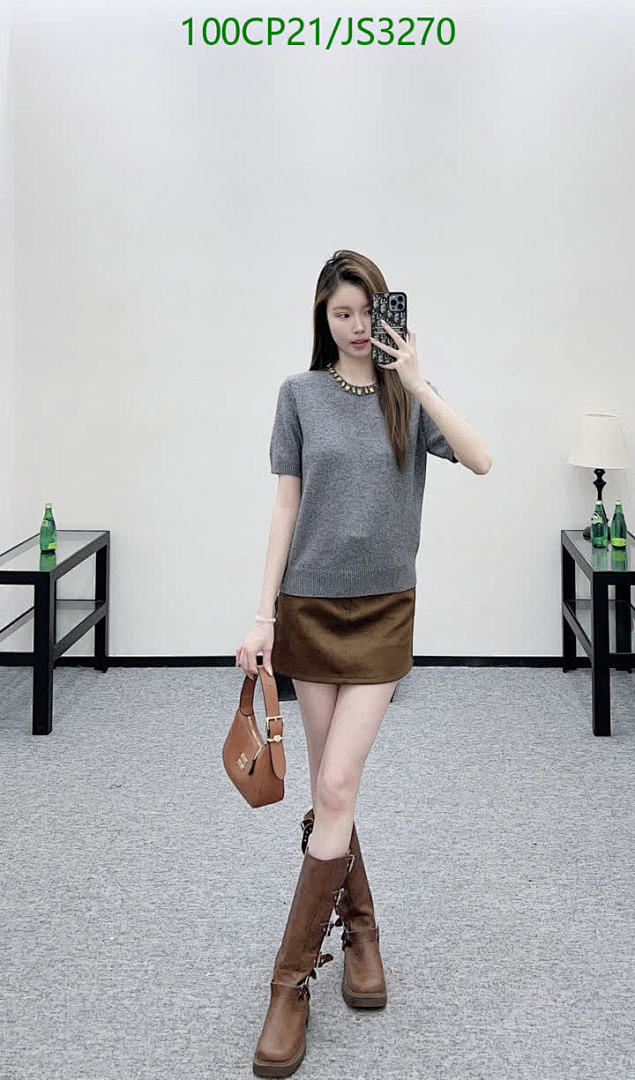 Prada-Clothing Code: JS3270 $: 100USD