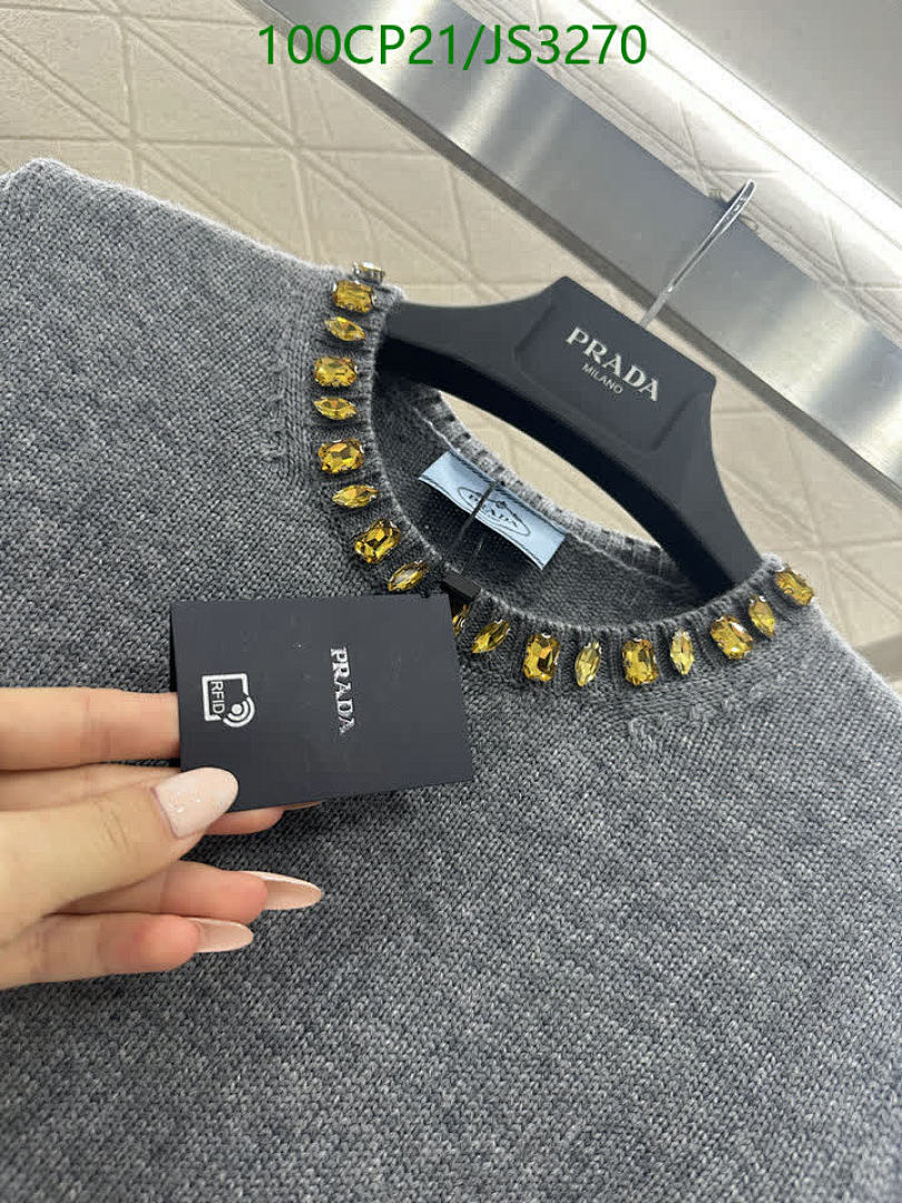 Prada-Clothing Code: JS3270 $: 100USD