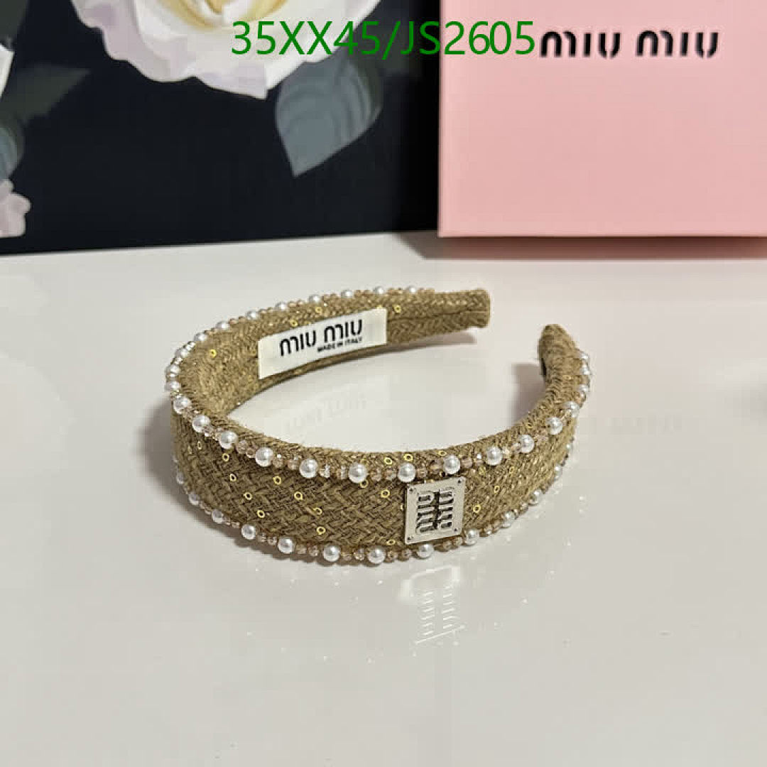 MIU MIU-Headband Code: JS2605 $: 35USD