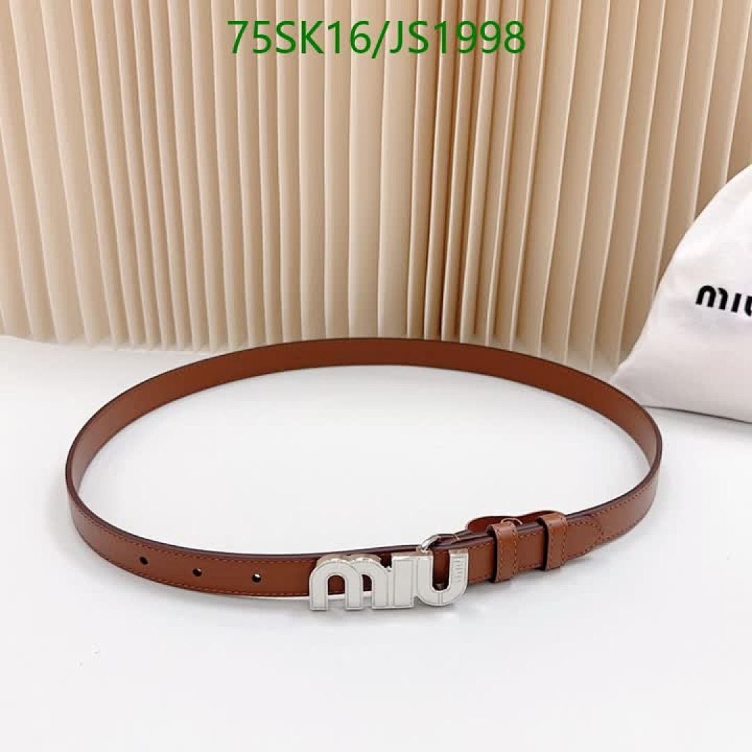MIU MIU-Belts Code: JS1998 $: 75USD