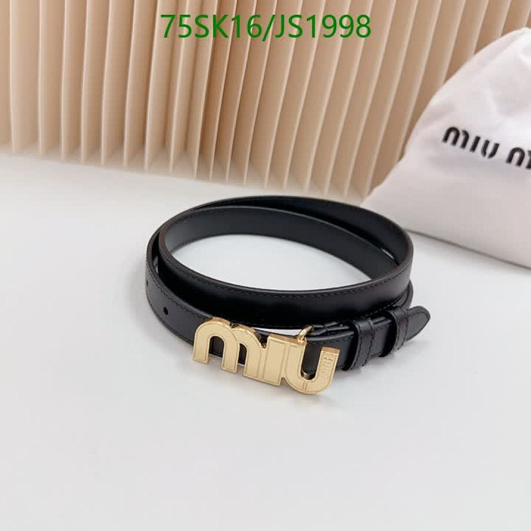 MIU MIU-Belts Code: JS1998 $: 75USD