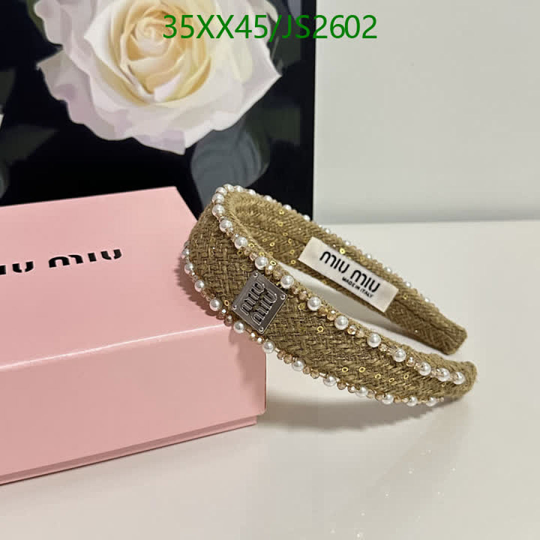 MIU MIU-Headband Code: JS2602 $: 35USD
