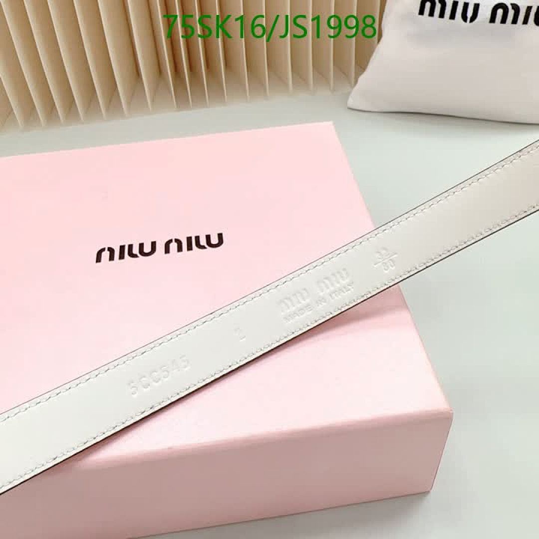 MIU MIU-Belts Code: JS1998 $: 75USD