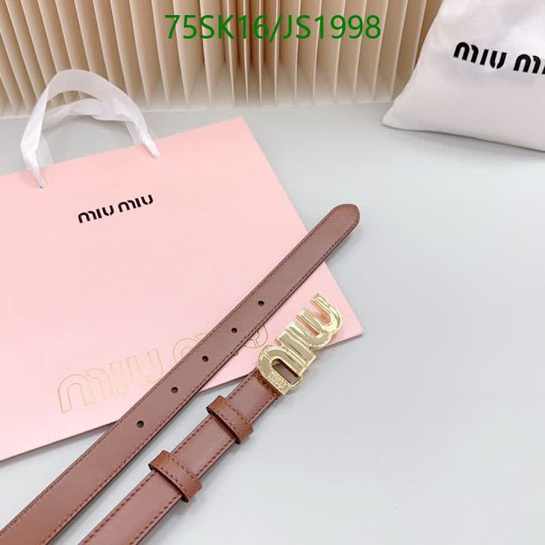MIU MIU-Belts Code: JS1998 $: 75USD